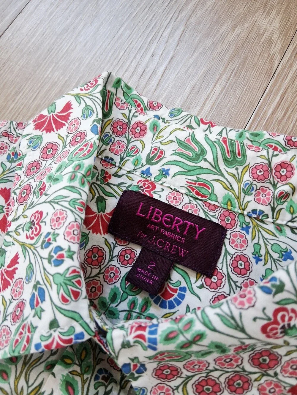 J. Crew Liberty Art Fabric Isborella Floral The Perfect Shirt